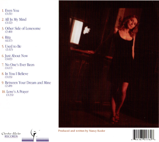 Nancy Keeler CD back cover