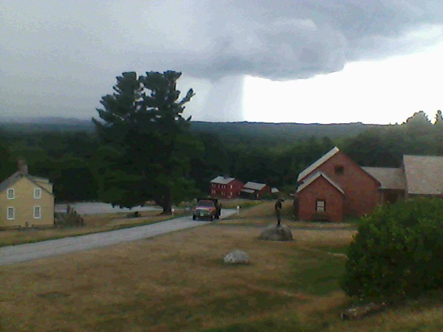 Photo of rain in the distance, Fruitlands Museum, Harvard, MA